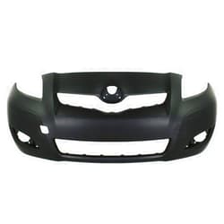 FRSH MNT Front Bumper Cover Compatible with 2009-2011 Yaris Hatchback w/fog lamp holes/Body Part Exterior Finish Painted Black