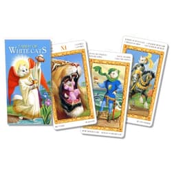 Lo Scarabeo,Severino Baraldi Tarot of White Cats (English and Spanish Edition)