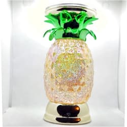Bath & Body Works Candle Holder Compatible with Bath & Body Works and White Barn 3-Wick Candles - (Candle NOT Included) - Pineapple Water Globe Pedestal