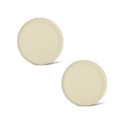 Jartastix 100mm Silicone Lids for WECK Jars - Set of 2 - Weck Jar Silicone Lids for Storage - Fits WECK 738, 739, 740, 741, 742, 743, 744, 745, 776, 748, 974 (Beige, 100mm)