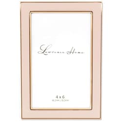 Lawrence Frames Metal and Enamel Picture Frame, Pink, 4x6