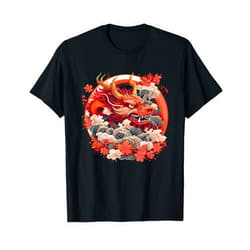 Chinese Asian Japan Style Clothes & Decor Chinese Lunar New Year Asian Japanese Anime Chinese Dragon T-Shirt