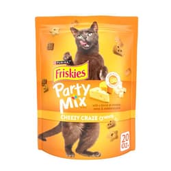Purina Friskies Cat Treats, Party Mix Cheezy Craze Crunch - 20 oz. Pouch