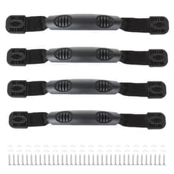 APACALI 4PCS Kayak Handles Replacement Kayak Carry Handles with Hardware Black Canoe Boat Side Mount Carry Handles with Screws, Canoe Accessories for Ocean Lifetime PelicanBoat Suitcase Luggage