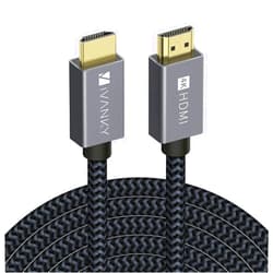 IVANKY 4K HDMI Cable 25 ft, iVANKY High Speed 18Gbps HDMI 2.0 Cable, 4K HDR, HDCP 2.2, 3D, 2160P, 1080P, Ethernet - Braided HDMI Cord, Audio Return (ARC) Compatible UHD TV, Blu-ray, PS4/3, Monitor, Projector