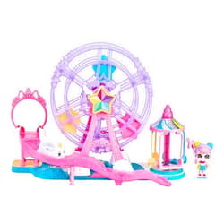 Kindi Kids Minis Collectible Ferris Wheel and Posable Bobble Head Figurine 2pc