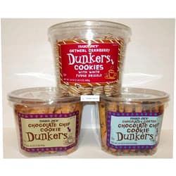 TraderB Trader Joe’s Dunkers Oatmeal Cranberry Cookies, Chocolate Chip Cookie, Chocolatey Coated Chocolate Chip Cookie (Three Containers)