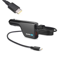 Helpers lab 118W USB-C Car Charger with 100W PD3.0 and 18W QC3.0 Ports Compatible with 29W 30W 45W 61W 65W 87W 96W 100W MacBook Dell HP Lenovo Samsung Galaxy PPS Huawei FCP SCP Apple iPhone iPad