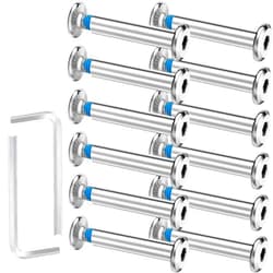 Hotop 20 Sets Skate Wheel Socket Screw Inline Roller Skate Screws Shaft Hex Socket Screw with 2 Pieces Installation Tool