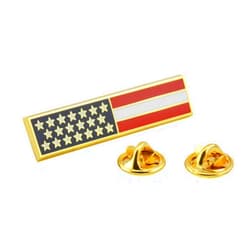 TECH118 American Flag Uniform Pin For Police and Firefighters
