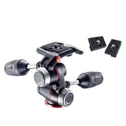 Manfrotto MHXPRO-3W X-PRO 3-Way Head with Retractable Levers and Friction Controls Includes Two ZAYKiR Quick Release Plates