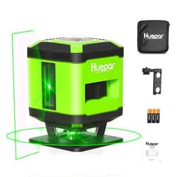 Huepar Floor Laser Level, Huepar FL360G Laser Square Level Tile Laying (±1/13 in. at 33 ft) - Floor Laser, Installation for Tile, Floor Alignment, Wallpaper, 360° Horizontal Line and 130° Vertical Line