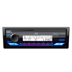 JVC KD-SX38MBT Car Stereo with Bluetooth, 4-Ch Marine Radio Receiver, AM/FM Single Din Radio, Aux-in, USB, Streaming, RGB Illumination, Use as in-Dash ATV, Truck Radio or Boat Stereo