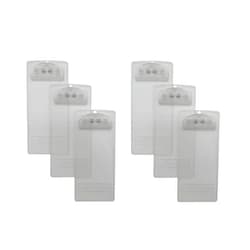 Vinseen Plastic Clipboard, for Memo, Menu, Credit Card Receipt, Clear, 6-Pack (3-x-7 in)