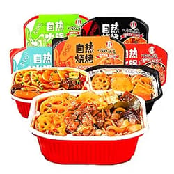 CZM Self Heating Hot Pot Chinese Meal Instant Noodle Rice Food Storage Snacks (Spicy Plus Beef)