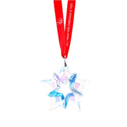 Swarovski 25th Anniversary Ornament by Mariah Carey, 7.5 X 7.5 X 0.9 CM, White
