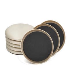 CADONO Furniture Sliders, 8 Pcs 3 1/2'' Furniture Sliders Pads for Hardwood Floors, Chair Legs Floors Protectors, Reusable Round Glides Glider, Heavy Duty Furniture Movers Sliders