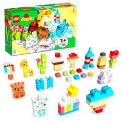 LEGO DUPLO Creative Building Time 10978 Colorful Construction Toy for Preschoolers Aged 18 Months and up (120 Pieces) Frustration-Free Packaging
