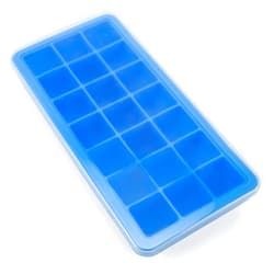 Kÿchen 21 Slot Ice Cube Tray with Lid - BPA, PVC and Phthalate Free Reusable Silicone Mold with No-Spill Lid by Kÿchen