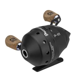 ProFISHiency 2-4-1 Standard Spincast Reel | Pre-Spooled Abrasion Resistant Line |Fast 4.1:1 Gear Ratio |Smooth Double Crank Soft EVA Grips |Black/Cork