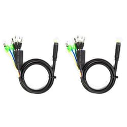 MOOKEENONE 9 Pin E-bike Motor Extension Cable Male for Front Rear Wheel Hub Motors, Pack of 2