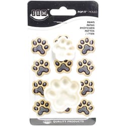 PME JEM, Set of 2 Pop It-Paws Shaped Mold for Cake Decorating, Small & Large Sizes