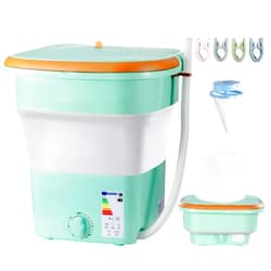 Qagwotuv Portable Washing Machine, Upgraded 18L Mini Compact Washing Machine, Deep Cleaning Of Underwear, Baby Clothes. Suitable For Rvs, Travel, Camping