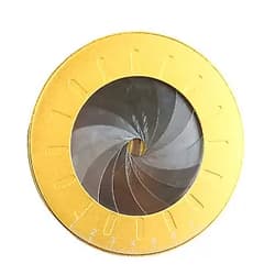 CALIDAKA Circle Drawing Tool,Aluminum Alloy Circle Drawing Maker Tool Round Circle Template Ruler Tool Adjustable Measurement Measuring Template Tool - Ring Circle Making Tool 12.5cm gold