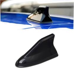 Sodcay 1 Pack Shark Fin Antenna Cover, Antenna Tail Modification Special, Replacement Car Roof Decorative Antenna Cap, for Car SUV Truck (Black)