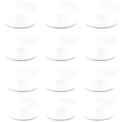 Amersumer 20Pack Round Clear Frosted Plastic Bead Storage Containers Box Case with Screw Top Lids,Cylinder Stackable Bead Containers for Make Up,Eye,Pills,Gems,Beads,Jewelry,Small Items,2.6x1 Inches