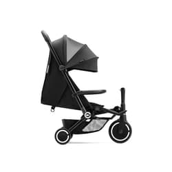 Smartrike Traveler Travel Stroller for Toddlers - Lightweight, Foldable & Compact Stroller with Near-Flat Recline, Onyx Black