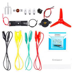 Sntieecr Electric Circuit Motor Kit, Educational Montessori Learning Kits for Kids DIY STEM Science Project