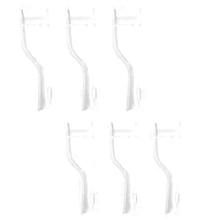 Chris.W Travel Electric Toothbrush Heads Cover Plastic Protective Cap Case Compatible with Oral-B Long Dual-Heads Replacement Tooth Brush Heads(6 Pack) Clear