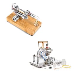 Sunnytech Hot Air Stirling Engine Model Educational Toy Electricity M14-03-S-SC02M
