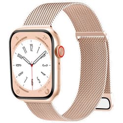 JKD Metal Band Compatible with Apple Watch Bands for Women Men 40mm 41mm 38mm 44mm 45mm 46mm 42mm 49mm, Stainless Steel Mesh Magnetic Strap Clasp for iWatch Ultra 2, Series 10 9 8 7 6 5 4 3 2 1 SE