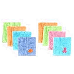 Luvable Friends Washcloth, Blue, 4-Count