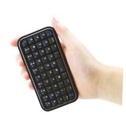 TOP SKY Wireless Keyboard Rechargeable Bluetooth 3.0 Super Mini Silent Cordless Keybaord, Compact Portable Small Pocket Travel Keypad Slim Wireless Keyboard for Computer Laptop PC Notebook Smartphones Tablets