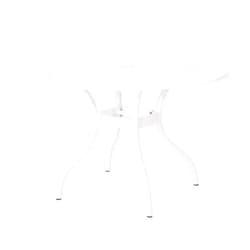 Christopher Knight Home Simon Outdoor Aluminum Round Dining Table, White