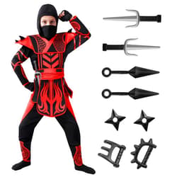 Spooktacular Creations Kids Halloween Ninja Costume, Boys Ninja Costume for Toddler Halloween Costume