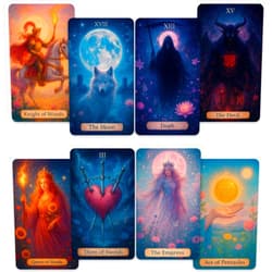 CRAFTERIAN Enchanted Gate Tarot – 78 Cards Deck with Guidebook | Fantasy Witchy Celestial Tarot Cards for Beginners & Advanced Readers
