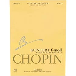 Jan Ekier,Pawel Kaminski,Frederic Chopin Concerto in F Minor Op. 21: Version for One Piano