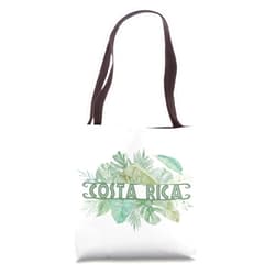 Costa Rica Vacation Gift Souvenir by Irie Shirts Costa Rica Palms Caribbean Pacific Ecotourism Gift Souvenir Tote Bag