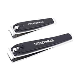 Tweezerman Stainless Steel Nail Combo Set with Fingernail and Toenail Clippers