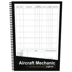 Emma Winn Aircraft Mechanic Logbook: AMT Technician log book for Airplane and Helicopter Repairs and Maintenance – 8.5” x 11” 100+ Pages