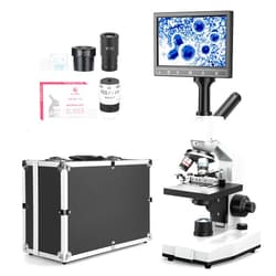 Vabiooth Dual-View Lab Compound Monocular Microscope 40X-2500X Magnification with 7