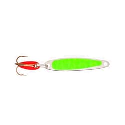 Bay De Noc 2CH 1-Inch Swedish Pimple Jig, 1/10-Ounce, Chartreuse