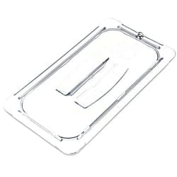 Carlisle FoodService Products CFS 10270U07 StorPlus Third Size Polycarbonate Universal Handled Food Pan Lid, Clear (Pack of 6)