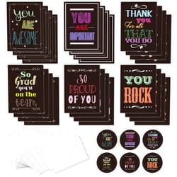 GOGOBAY 24 Employee Appreciation Cards,Teacher Appreciation Cards with Envelopes,So Glad You're on the Team,Volunteer Appreciation Gifts Bulk,Thank You Card Happy Nurses Week Cards