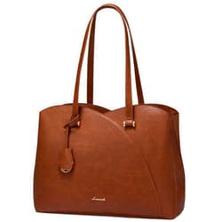 LOVEVOOK Laptop Tote Bag for Women, Work Bags Teacher Tote Bag, Leather Computer Bag Purses Handbag Professional Briefcase