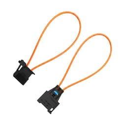Fiknonk 2 PCS Fiber Optic Loop, Male and Female Bypass Loop Adapter, Connector Diagnostic Tool for MOST Optical System, Universal for Most Cars, Trucks, SUVs (Black)